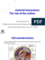 Cell Nanomaterial Interactions