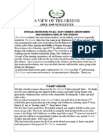 A View of The Greens: April 2009 Newsletter