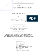 Gail Atwater v. The City of Lago Vista, Brief of Amicus Curiae,, Cato Legal Briefs