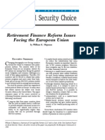 Retirement Finance Reform Issues Facing The European Union, Cato Social Security Choice Paper No. 28