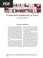 President Bush's Muddled Policy On Taiwan, Cato Foreign Policy Briefing No. 82