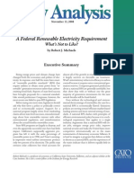 A Federal Renewable Electricity Requirement, Cato Policy Analysis No. 627