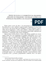 Zenão de Eleia e o Exercício Da Filosofia