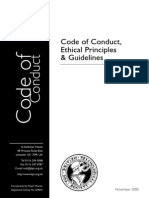 Code of Conduct, Ethical Principles & Guidelines