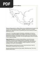 Regiones Biogeograficas de Mexico