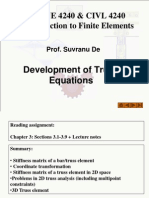 MANE 4240 & CIVL 4240 Introduction To Finite Elements: Development of Truss Equations