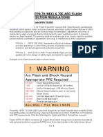 Arc Flash Regulation