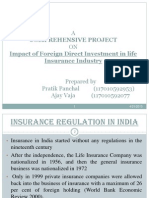 Impact of Foreign Direct Investment in Life Insurance Industry