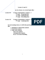 Topic 11 & 12 - Mediation & Moderation Analysis