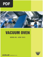 Vacuum Oven: Model No. - Acm-V3413