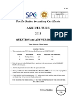 Agriculture Exam Paper