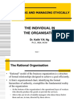 The Individual in The Organisation: Thinking and Managing Ethically