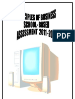 POB SBA - Outline of Presentation of Project