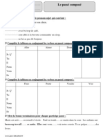 Passé Composé - Cm1 - Exercices Corrigés - Conjugaison - Cycle 3 2