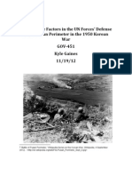 The Decisive Factors in The UN Forces' Defense of The Pusan Perimeter in 1950 Korean War