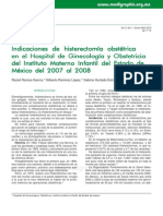 Indicaciones de Histerectomía Obstétrica