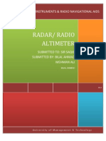 Radar Altimeter Assignment