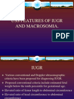 Uss Features of Iugr and Macrosomia.