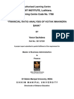 Ratio Analysis of Kotak Mahindra Bank