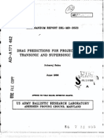 Drag Predictions For Projectiles...