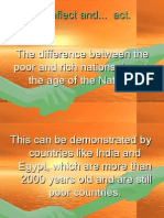 To Reflect And... Act.: The Difference Between The Poor and Rich Nations Is Not The Age of The Nation