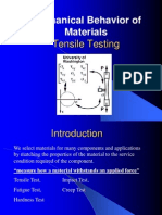 Mechanical Behavior of Materials: Tensile Testing