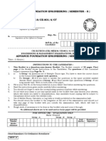 Advance Foundation Engineering (Semester - 8) : CS/B.TECH (CE) /SEM-8/CE-801/4/07