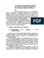 La L.O.T.T.T. Fuente Del Pensamiento Jurídico Liberador Del Proceso Social de Trabajo de La Esclavitud A La Que Lo Somete El Capital. Introducción