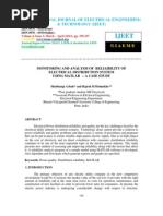 Monitoring and Analysis of Reliaibility of Electrical Distribution System