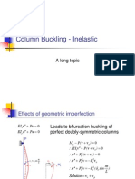 Column Buckling - Inelastic: A Long Topic