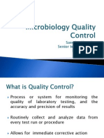 Microbiology Quality Control