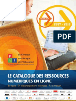 Catalogue Ressources Numériques Pédagogiques Kne 2009 