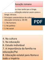 Educaçao Romana