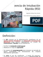 Secuencia de Intubación Rápida (RSI)