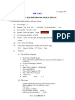 Format of Thesis & Synopsis