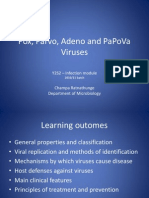 Pox, Parvo, Adeno and Papova Viruses