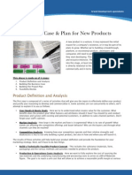 Building The Business Case and Plan in New Product Development