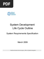 SDLC - System Requirements Specification Outline