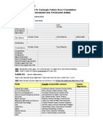 Scholarship Application Form - 2013