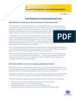 Role of Un in International Law PDF