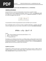 Ecuacion Del Movimiento en La Atmosfera