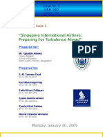 CASE ANALYSIS HRM 380 (TuA) - Singapore International Airlines: Preparing For Turbulence Ahead