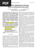 Predictive Maintenance Strategy Based On Disturbance Recorders