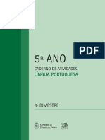 5 - Ano - Lingua Portuguesa - Caderno de Atividades - 3 Bimestre