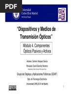 Modulo 4 Componentes Opticos Pasivos y Activos