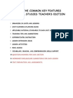 These Are The Common Key Features in A Social Studies Teacher'S Edition Book