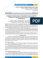 Comparison of Performance of Standard Concrete and Fibre Reinforced Standard Concrete Exposed To Elevated Temperatures