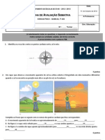 Teste 1 - 7º Ano - Versão 01