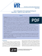 Vital Signs: Evaluation of Hepatitis C Virus Infection Testing and Reporting - Eight U.S. Sites, 2005-2011