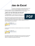 Fórmulas de Excel